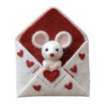 thumbnail image 1 of Hioecau Handmade Felt Mouse Plush Toy Animal Ornament Soft Charming Home Decor Unique Gift for Collectors, 1 of 8