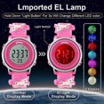 thumbnail image 5 of Kids Watch 3D Cartoon Toddler Wrist Digital Watch Waterproof 7 Color Lights with Alarm Stopwatch for 3-10 Year Boys Girls Little Child A Pink Unicorn, 5 of 5