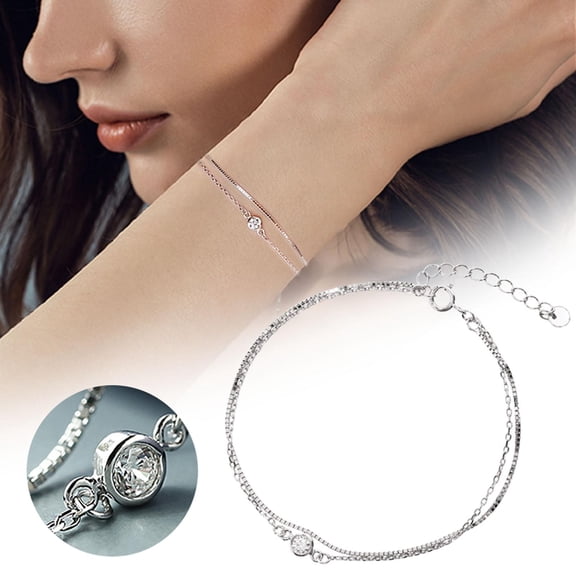 YYKihy 925 Sterling Silver Ankle Bracelet Multilayer Anklets For Women Satellite Star Circle Butterfly Teardrop Oval Disk Layered Anklet Beach Jewelry