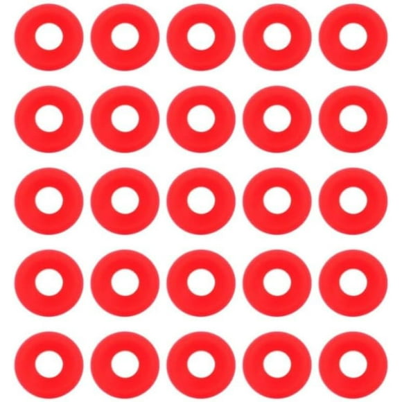 25 Pieces Silicone Rubber Gaskets Washer, Red High Pressure Leak-proof Seals for Cap Swing Flip Top Bottle Seals Gasket Brew Beer Soda Bottle Sealing