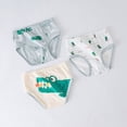 thumbnail image 2 of NIEWTR Boys Underwear Cute Cartoon Briefs Shorts Pants Cotton Underwear(A01-Grey,8-9 Years), 2 of 4