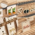 thumbnail image 3 of Earring Display for Selling, Portable Wood Jewelry Display Case, Large Capacity Jewelry Display for Selling, Earring Card Holder Organizer with Lock for Earrings, Bracelets, Necklaces, 3 of 7