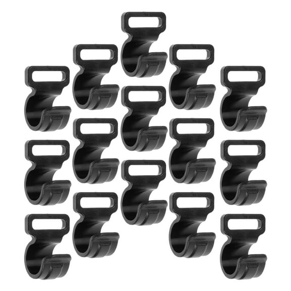 15pcs Camping Tent Windproof Hooks for Canopy Plastic Connection Pole Hooks