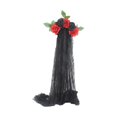 thumbnail image 4 of Diadema con corona de flores para Halloween, estilo gótico, para actuaciones en el escenario y juegos de rol Rojo y negro, 4 of 8