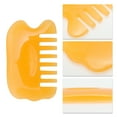 thumbnail image 3 of Unique Bargains 1 Pc Convenient Head Massage Comb for Home Yellow Resin, 3 of 5