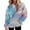 Blue_1 #912, variant on Bovemsi Sweatshirt for Women Long Sleeved Tie Dye Printed Casual Sportswear Hooded With Pockets Comfort Hoodie
