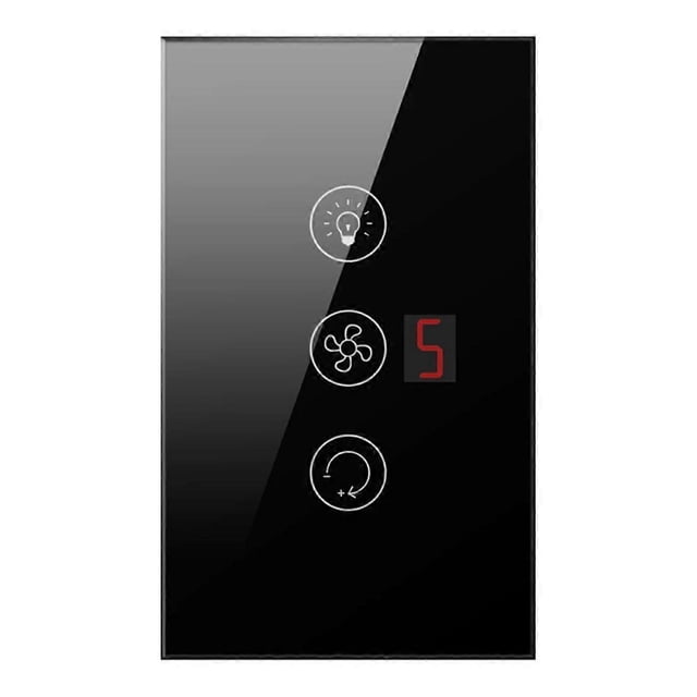 Tuya Smart Wifi Fan Light Boiler Switch Standard Water Heater Touch 3 in 1 Switch Smart for Alexa Google Home A