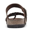 thumbnail image 3 of White Mountain Womens Hazy Braided Leather Slide Sandals, 3 of 3