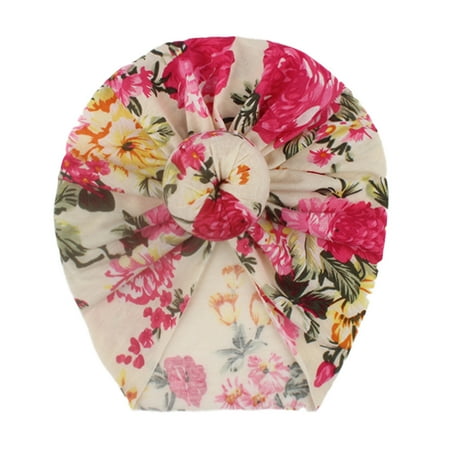 

Knotted Girls Hat Baby Headwear Accessories Toddler Floral Boys Kids Baby Care