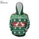 thumbnail image 3 of Sudadera con capucha de Navidad para hombre y mujer, suéter con bolsillo, ropa de calle informal cálida, ropa estampada de muñeco de nieve de gran tamaño, 3 of 4