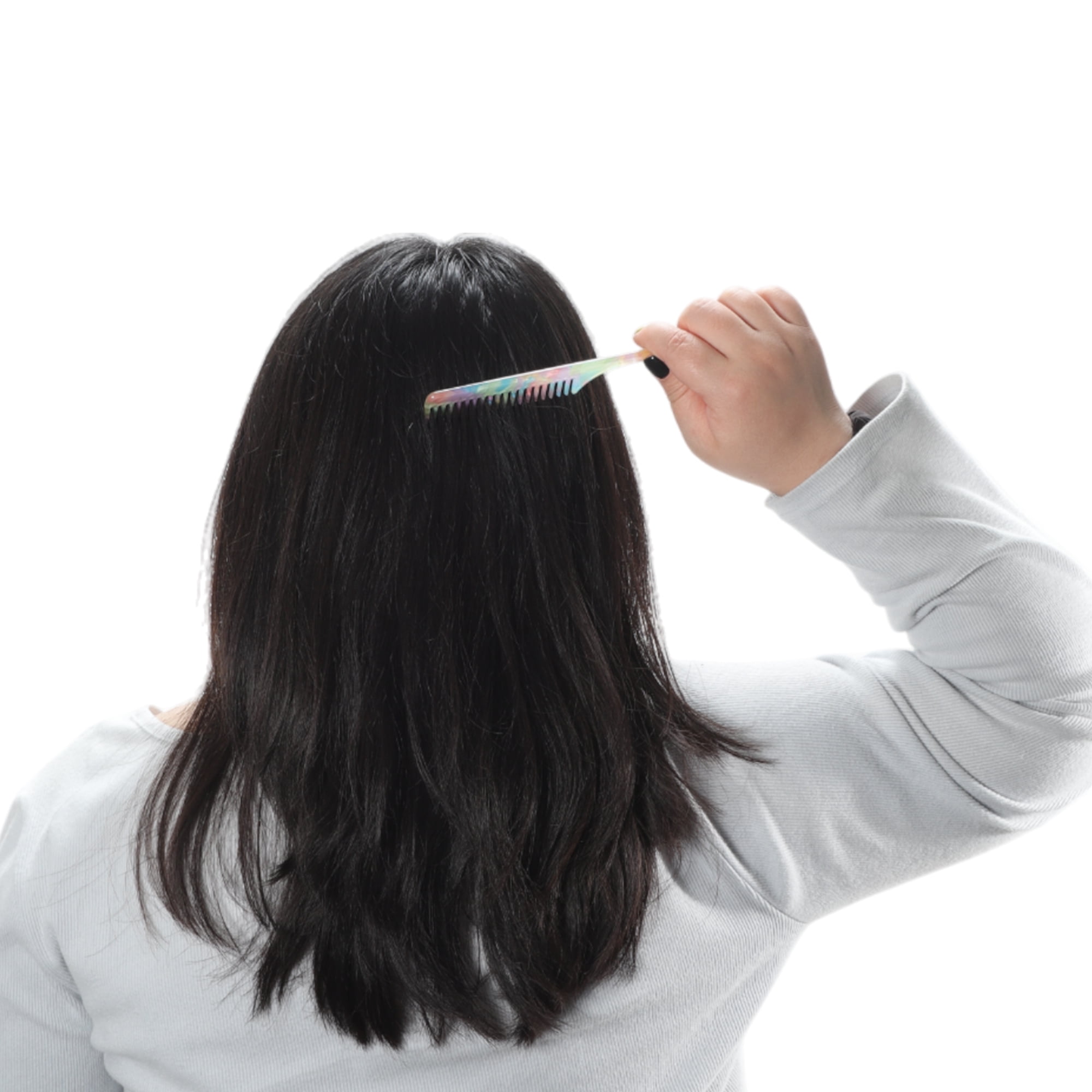 Unique Bargains 1 Pc Simple Vintage Rat Tail Comb for All Hair Types Multicolored