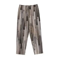 thumbnail image 4 of Xecao Wooden Texture Women's Straight Lounge Pajama Pants: The Epitome of Relaxed Sleepwear, 4 of 9