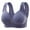 Blue, variant on 2025! Ohufall Womens Plus Size Bra, Bras for Women, Women's Non Steel Ring Style Printed Gathered Breathable Underwear Daily Bra 36C-46C