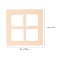 thumbnail image 2 of 50 Pcs Doll House Decoration Dollhouse Accessories Tiny Window Mini Wooden Furniture Small, 2 of 6