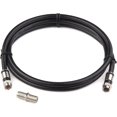 Coaxial Cable Short (1.5 Feet) with RG6 Coax Cable Connector (and F