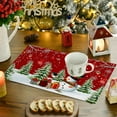 thumbnail image 4 of Christmas Tree Decorations Winter Christmas Tree Placemats 12X18 Inches Christmas Holiday Table Mats for Party Kitchen Dining Room Decoration Christmas Decorations Indoor, 4 of 6