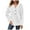 White, variant on Xudanell Lightweight Hoodies for Women Solid Color Sweatshirts Square Quilted Button Sweatshirt Womens Clothes Trendy Outerwear Pink M