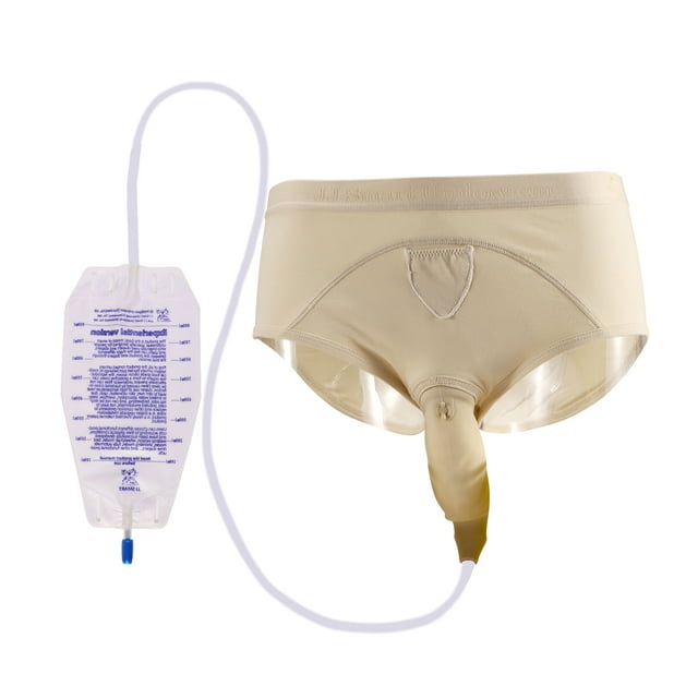 JJICN Sac de Collecte d'Urine en Coton Pur Réutilisable en Silicone Portable pour Incontinence pour Femmes TG