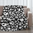 Black White The Nightmare Before Christmas Blanket for Couch Bed Throw
