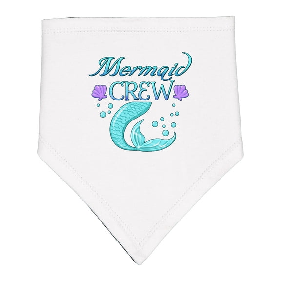 Inktastic Mermaid Crew Baby Bandana Bib