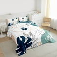 thumbnail image 3 of jejeloiu Cartoon Monstera Leaf Bedding Comforter Set,Kawaii Daisy Blossom Twin Comforter Sets,Abstract Minimalsim Desgin Bedding Set For Adults,Breathable Home Decor Reversible,2pcs, 3 of 8