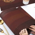 ONEFIND Placemats Set of 4, Woven Vinyl Placemats, HeatResistant Non