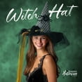 thumbnail image 6 of Ayieyill Halloween Witch Hats for Women with Lamp Cosplay Party Halloween Costume Accessory Black, 6 of 8