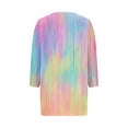 thumbnail image 5 of Tops for Women 3/4 Sleeve V-Neck Print Casual Loose Blouses Shirts Multicolor Womens Blouse, 5 of 5