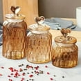 thumbnail image 5 of Airtight Glass Kitchen Jars 3-Piece Set - Classic Mason Style with Secure Lids, Food Storage for Sugar, Flour, Rice, Spices & Baking Essentials, 5 of 10
