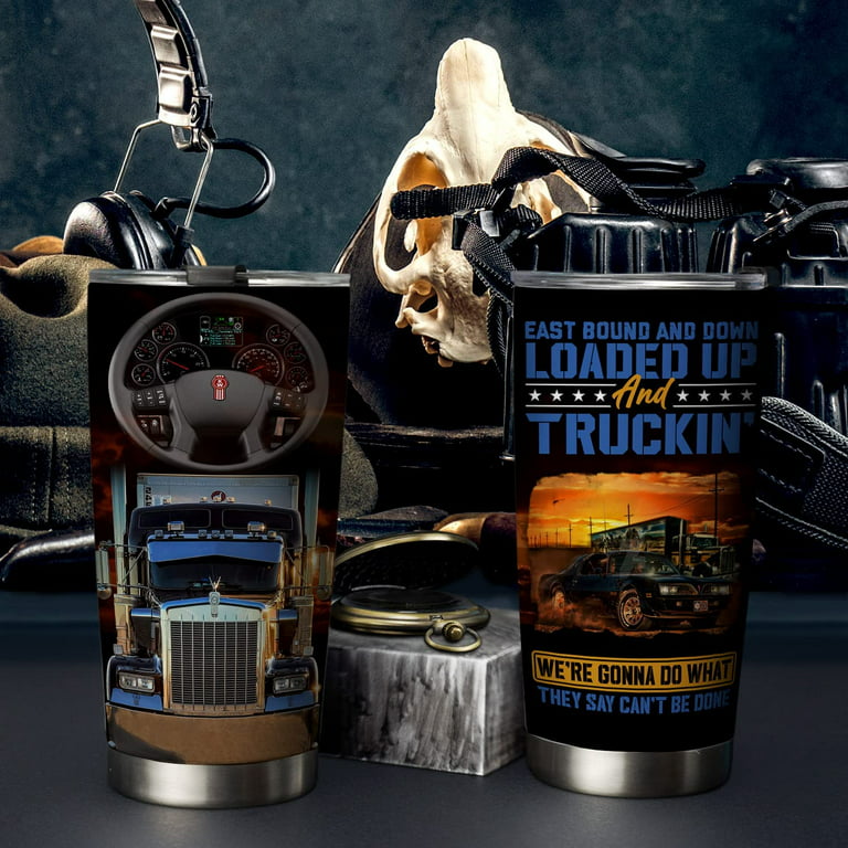 20oz Trucker Truck Driver Gifts For Dad Husband From Daughter Son Birthday  Fathers Day Present Idea Tumbler Cup with Lid, Double Wall Vacuum Sporty  Insulated Travel Coffee Mug - ZZL2511015 