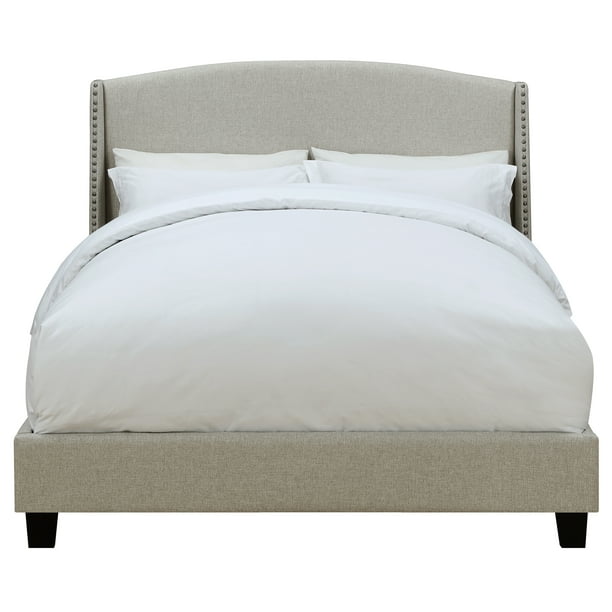 Shelter Style Upholstered Queen Bed In, How To Extend Full Bed Frame Queen