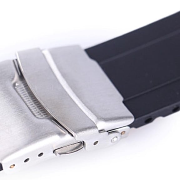 LITINKIMI Watch Bands Straps 1Pack Silicone Watch Strap Black Durable for Skin