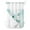 MediumAquaMarine, variant on No Hook Shower Curtain, Turquoise Flowers Long Bathtub Curtains with Snap in Liner, Farmhouse Gradient Floral Plants Waterproof Washable Fabric Bathroom Curtain Set, 72" x 78"