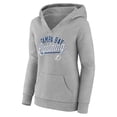 thumbnail image 2 of Women's Fanatics Gray Tampa Bay Lightning Simplicity Crossover V-Neck Pullover Hoodie, 2 of 3