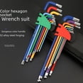 thumbnail image 1 of Vibrant Color-Coded Hex Key Set with Short Ball-End Design – Durable, Multi-Size Hexagon Wrenches for DIY Repairs, Automotive & Bicycle Maintenance, Compact Storage for Home and Professional Use, 1 of 5
