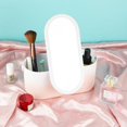 thumbnail image 1 of JIUOU Cosmetics Box - Jewelry & Makeup Storage Train Case with LED Light & Mirror Lid, 1 of 8