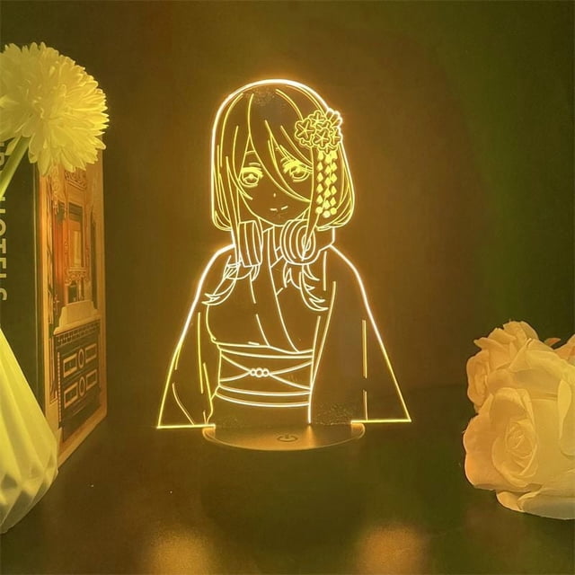 La luz nocturna LED 3D Quintessential Quintessential Nakanos Miku