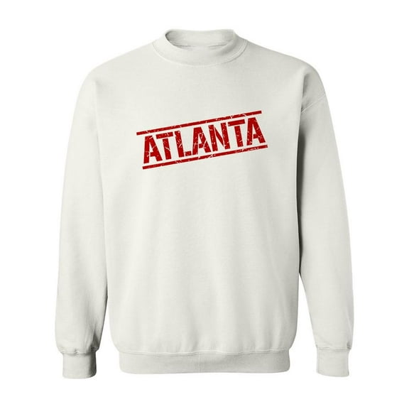 Atlanta Red Stamp Sweatshirt Men -Image by Shutterstock, Male Large
