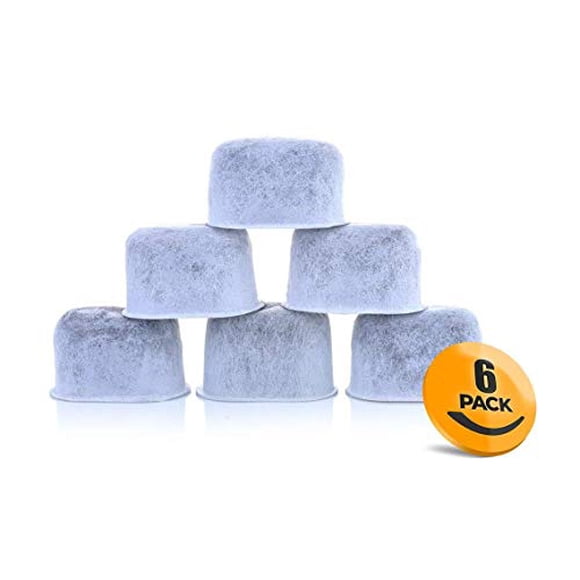 K&J Replacement Charcoal Water Filters Compatible With KEURIG - Universal Fit (NOT CUISINART) for Keurig 2.0 (and older) Coffee Machines (6-Pack)