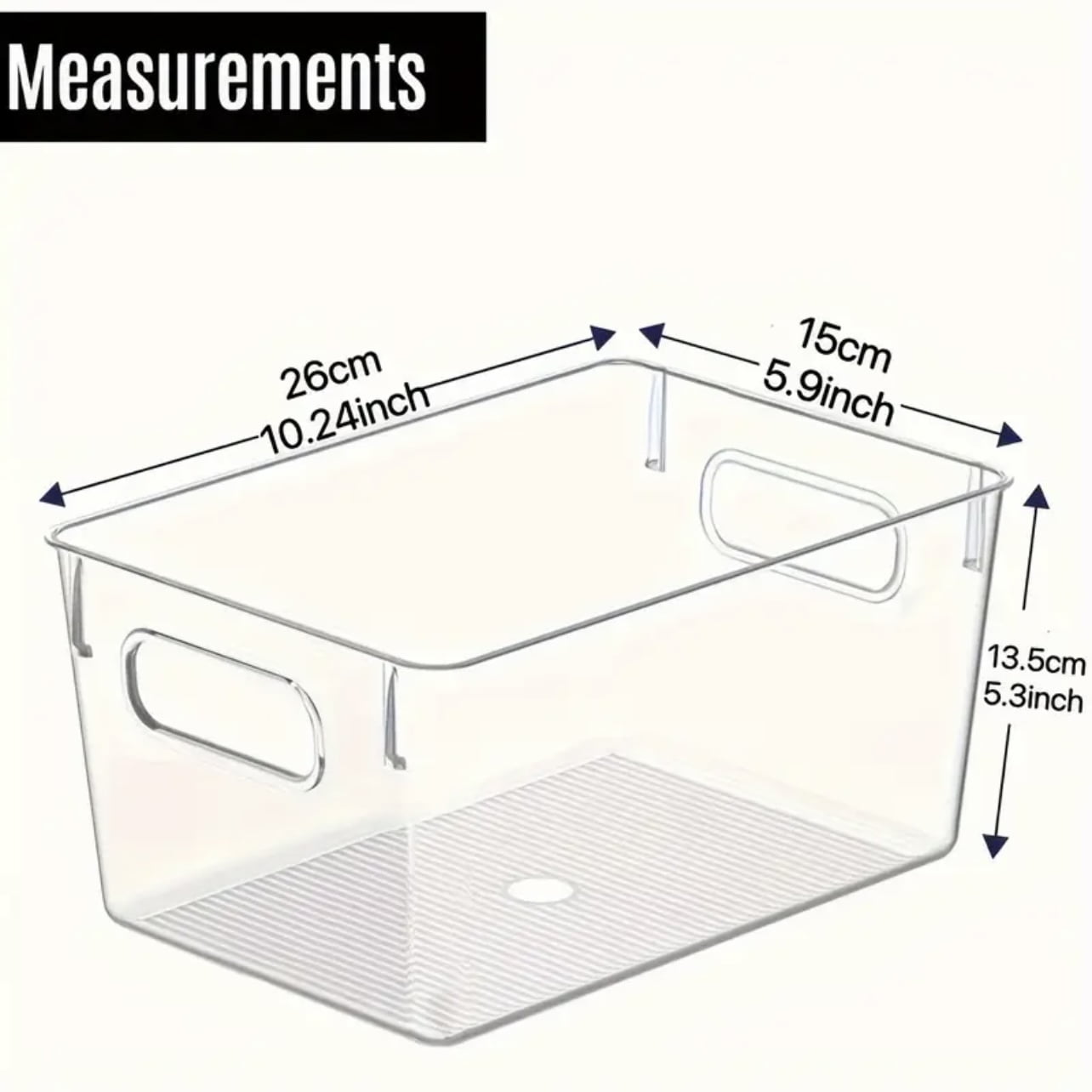 ZHOHO TANT Stackable Clear Plastic Storage Bins, Pantry & Fridge Organizers, Kitchen & Bathroom Storage Containers