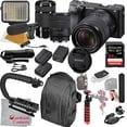 thumbnail image 6 of Cardinal Camera-Sony Sony Alpha a6400 Mirrorless Camera with 18-135mm and 55-210mm Lenses Video Bundle + LED Video Light + Microphone + Extreme Speed 64GB Memory(21pc Bundle), ILCE-6400M/B, 6 of 6