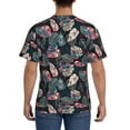 thumbnail image 2 of Rocae Colorful Tropical Leaves for Men's Moisture-Wicking Crew Tee - T-Shirt for Sports, Outdoor Activities, and Casual WearXX-Large, 2 of 9
