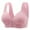 Pink, variant on JTBWLLO Bras for Women Front Closure Daisy Bras for Older Women Comfortable no Underwire Bras Plus Size Full Coverage Bras for Women