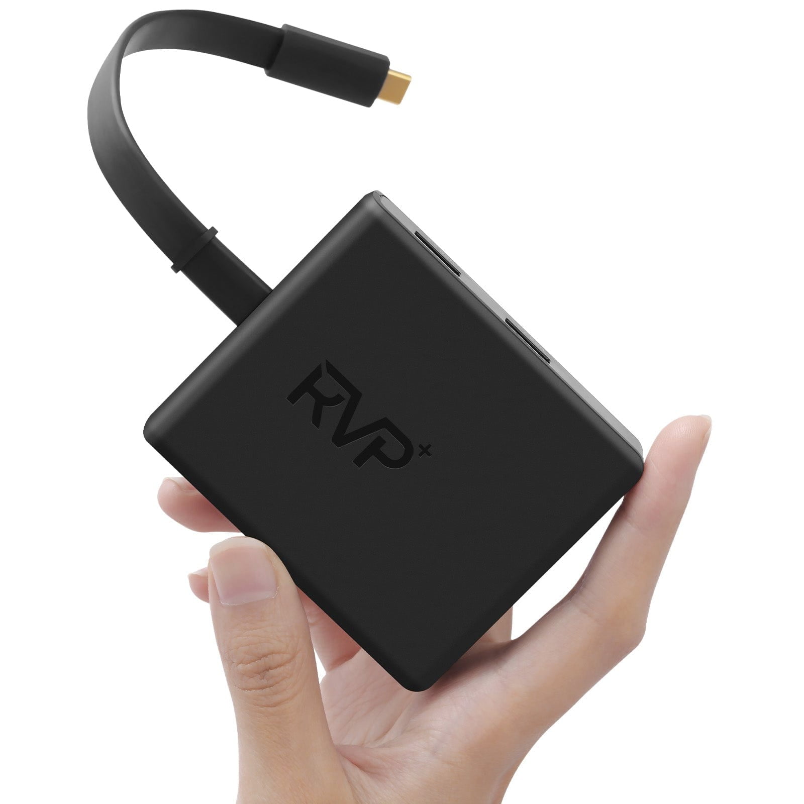 RVP+ Docking Station Dual Monitor, 100W Laptop-Charging, DisplayPort Multi-Stream Transport (MST), Ethernet, Compatible with Thunderbolt 3 Laptop (RVP-601-W)