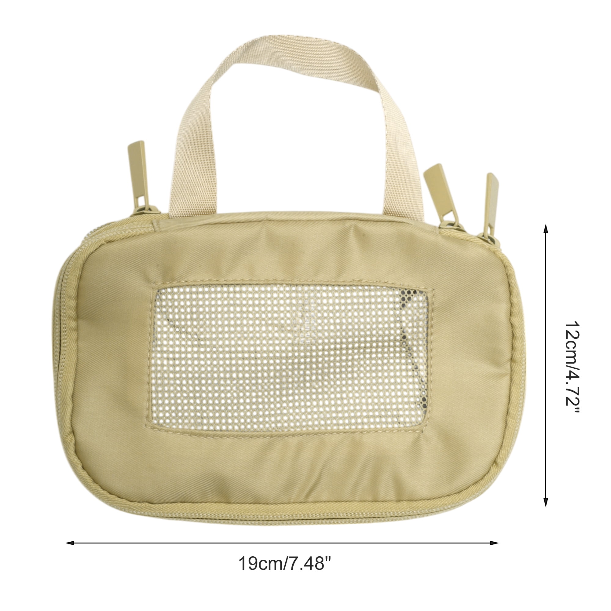 Unique Bargains Portable Packing Cube 1pc Organizer Khaki 7.48"x4.72"x4.72"