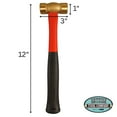 thumbnail image 3 of 16-Ounce Brass Head Hammer, Rubber Grip (ToolUSA: PH-90216), 3 of 7