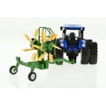 thumbnail image 3 of 1:24 Korody RC Farm Tractor Toy 8 Wheel DieCast Metal w/ Working Rake Attachment & Lights, 3 of 10