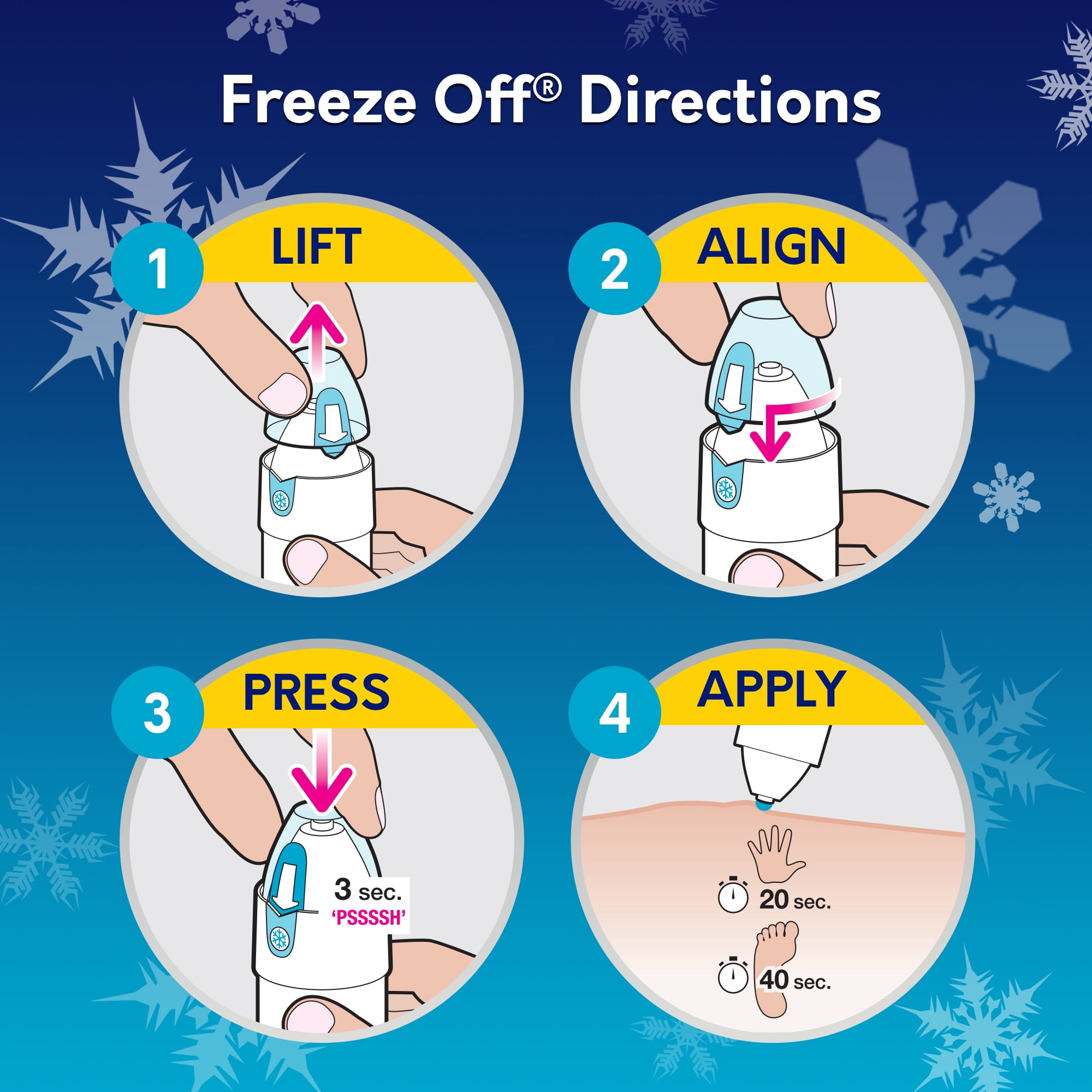 Compound W Freeze off Advanced Wart Remover with Accu-Freeze, 15 Applications