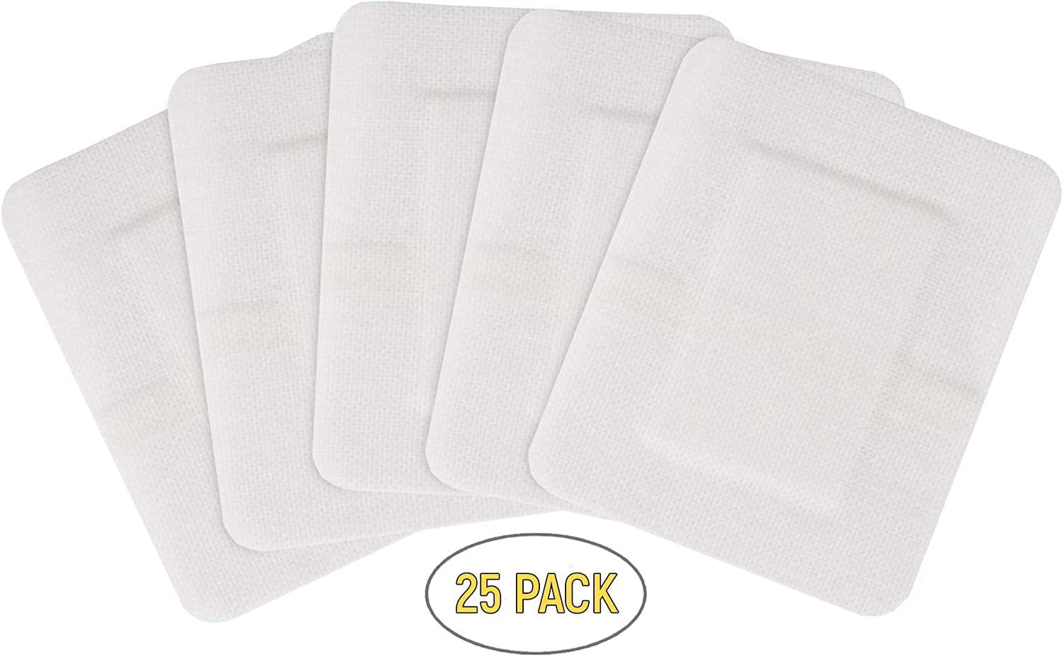 Dukal Island Dressing. Pack of 25 Adhesive Dressings 4 x 4 for Wound Protection. Sterile dressings with Non-Adherent Island pad. Single use & Latex-Free.