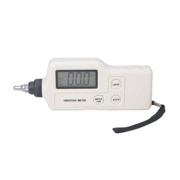 Vibration Meter 0.1~199.9m/s Electronic Vibration Meter Portable AC Output Digital Vibration Frequency Analyzer LCD Backlit Vibrometer Tester ,Easy to Operate